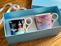 ウェッジウッド wedgwood　洋食器　マグカップ　2点セット　花柄　インテリア　 お祝い　プレゼント　_画像1