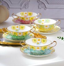 Aynsley エインズレイ　イギリス　洋食器　茶器　花柄　カップ＆ソーサー　セット　お祝い　プレゼント　ブルー_画像2