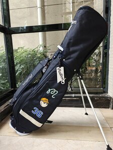 MALBON Golf Bag ゴルフボストンバッグ スタンド　キャディーバック　 ダークブルー