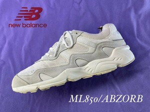  именная техника ..!.12960 иен!90's Tec дизайн! New balance [ML850/ABZORB] высококлассный спортивные туфли! песочный бежевый!27cm/US9/D wise 