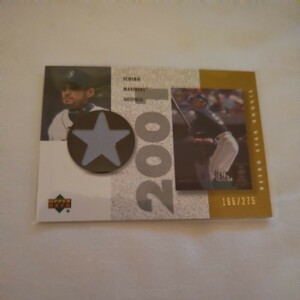 超激レア 2002 UD Ichiro イチロー SSP Game-Used-Pants Gold ＃SR-I Mariners MLB レジェンド 3000本安打 スーパースター Orix 