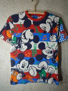 ｎ8962　DISNEY　RESORT　ディズニー　リゾート　半袖　tシャツ　ミッキー　マウス　総柄　デザイン　人気　送料格安