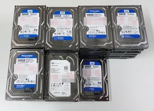 HDD 500GB 30個セット 3.5インチ Seagate WESTERN DIGITAL データ消去済 sata 内蔵 中古 ハードディスク PC パソコン N050810