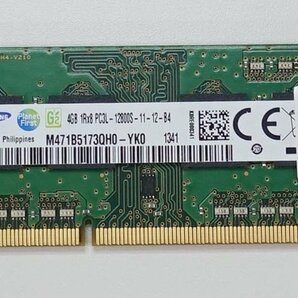 中古メモリ 20枚セット samsung 4GB 1R×8 PC3L-12800S-11-12-B4 レターパックプラス ノート用 N050210の画像2