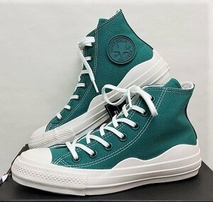 ★2022春夏★CONVERSE ALL STAR 100 WAVETAPE HI(オールスター　１００　ウエーブテープ　ＨＩ）グリーン24.5