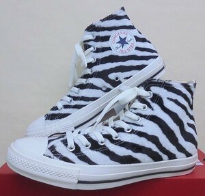 ★2023秋冬★CONVERSE ALL STAR ZEBRAFUR HI(コンバース　オールスター ゼブラファー）オフホワイト24.0