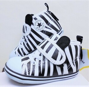 ★2022春夏★CONVERSE BABY ALL STAR N ANIMALS V-1（コンバース　 ベビー　オールスター　Ｎ　アニマルズ　Ｖ－１）ゼブラ15.0