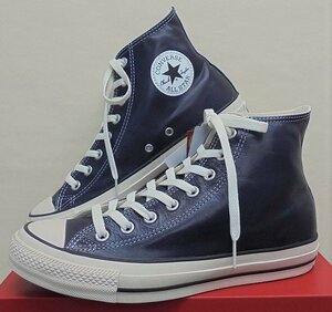 ★2023春夏★CONVERSE ALL STAR (R) OLIVE GREEN LEATHER HI（コンバース　オールスター(R)オリーブ　グリーンレザー）ディープシー25.5