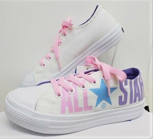 ★2020秋冬★CONVERSE CHILD ALL STAR LIGHT PASTELLOGO OX (チャイルド オールスターライト パステルロゴ）ホワイト24.0