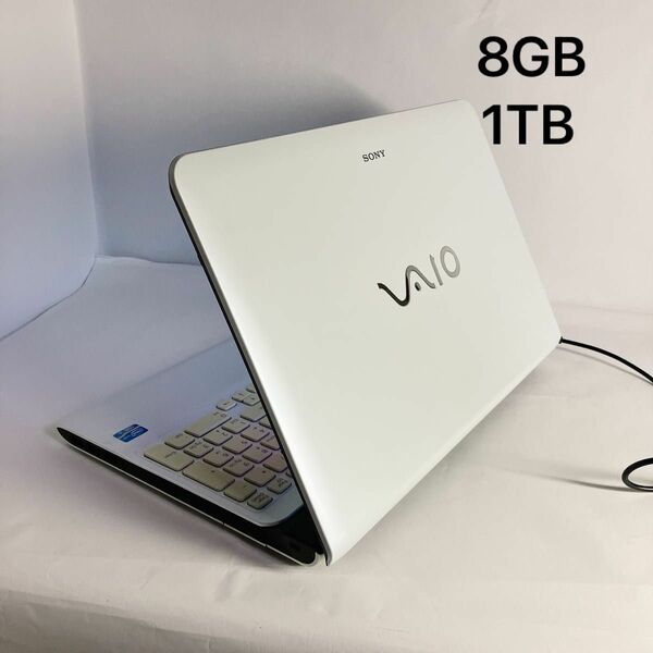 初期設定済み　VAIO　DVD/webカメラ　コア5　bluetooth 8GB 1TB