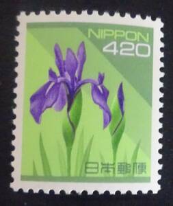 B12 Heisei era stamps 1994 year series 420 jpy tsuyuksa unused beautiful goods 