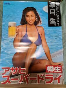 [ regular goods ] Kato Reiko poster Asahi super dry campaign girl B2 size 