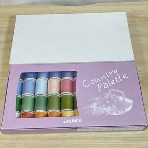 BE17【雑貨】　未使用多数あり　JUKI　ジューキ　ミシン糸　カントリーパレット Country Palette 39色　39巻 裁縫 刺繍