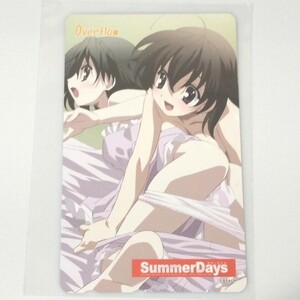 未使用　Summer Days　ラオックス特典　テレホンカード　50度数　School Days　スクールデイズ　サマーデイズ