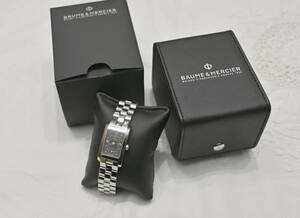 [ mainte / burnishing settled * ultimate beautiful goods ]Baume&Mercier Baume&Mercier Hampton small second inside size ~15.8cm[ nationwide free shipping / excepting remote island ]