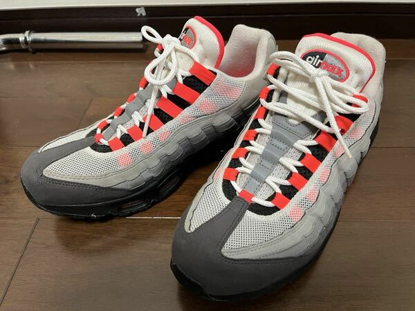 早い者勝ち！ 程度上 使用感少 NIKE ナイキ AIR MAX 95 SOLAR RED エアマックス95 ソーラーレッド 27cm AT2865-100