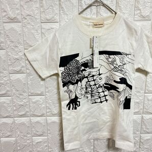訳あり 新品未使用 SSサイズ flapperflamingo Tシャツ 半袖 半袖Tシャツ 古着 半袖 白 コットン