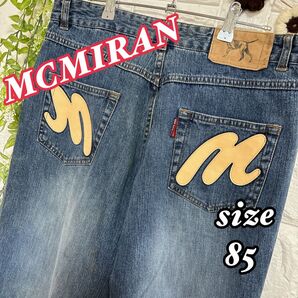 MCMIRAN デニム ジーンズ 85 ワッペン パッチ ストレート パンツ ビンテージ