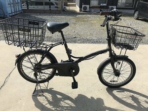 P10 present condition. .. used electric bike 1 jpy outright sales! Panasonic g Ritter tea rom and rear (before and after) basket attaching delivery Area inside is postage 3800 jpy . we deliver 