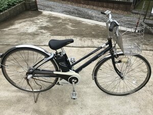 P14 present condition. .. used electric bike 1 jpy outright sales! Panasonic Bb SS City black delivery Area inside is postage 3800 jpy . we deliver 