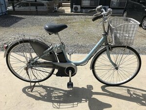 P8 б/у велосипед с электроприводом 1 иен прямые продажи! Yamaha Pas бледно-голубой Area внутри. стоимость доставки 3800 иен . доставляем 