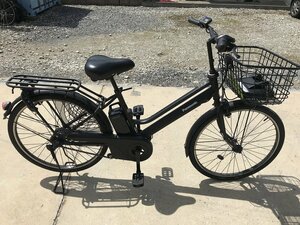 P1 used electric bike 1 jpy outright sales! Panasonic timo black written guarantee attaching . delivery Area inside is postage 3800 jpy . we deliver 