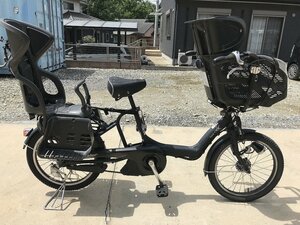 P4 present condition. .. used electric bike 1 jpy outright sales! Bridgestone Anne Jerry no rom and rear (before and after) child seat attaching delivery Area inside is postage 3800 jpy . delivery 
