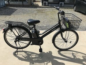 P9 used electric bike 1 jpy outright sales! Panasonic timo black written guarantee attaching . delivery Area inside is postage 3800 jpy . we deliver 