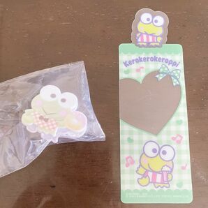 新品未使用 sanrio ピタコット サンリオ クリップ しおり けろけろけろっぴ