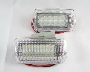 トヨタ TOYOTA　LED　18発ｘ2　カーテシ　ランプ 18系　20系　クラウン　キャンセラー内蔵　純正交換タイプ【送料無料】