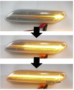 BMW MINI R60 R61 clear lens fibre LED current . shines sequential front side marker original exchange type [ free shipping domestic sending ]