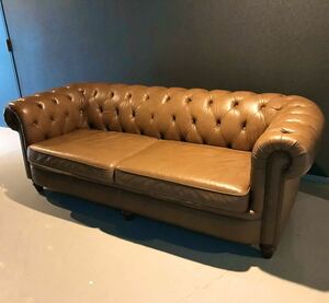  Cesta - field club man Clubman antique 3 seater . leather sofa West ro here vi n cent manner sofa simple 
