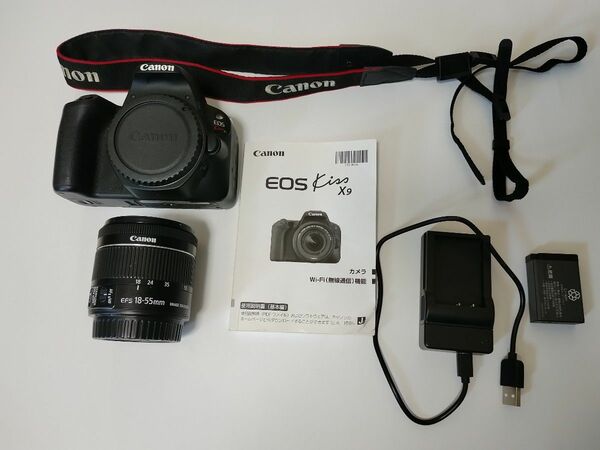 【美品】 Canon EOS Kiss x9 デジタル一眼レフカメラ 説明書 WIFI