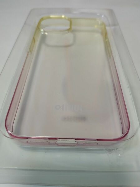 【新品】iPhone13/14 ケース イエローピンク　QI対応　耐衝撃　スマホケース　かわいい　おしゃれ　軽い