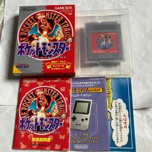 送料無料 美品 GB ゲームボーイ ポケットモンスター 赤 箱説 マップ付 POCKET MONSTERS RED GAMEBOY POKEMON ポケモン NINTENDO 