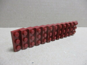 レゴ　パーツ　2×3プレート　ダークレッド12個　新品