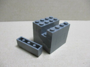 レゴ　パーツ　1×4ブリック　ダークグレー12個　新品