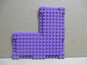 レゴ　パーツ　8×16段差1/4欠けプレート　ミディアムラベンダー　新品