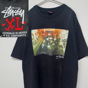 STUSSY ステューシー Tシャツ 半袖 プリント 黒 XLサイズ