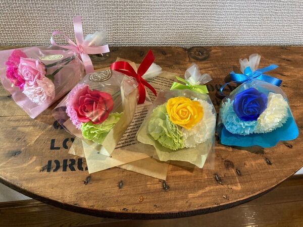 オーダーページです☆ソープフラワーミニ花束☆7束以上送料無料!!