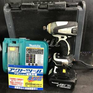 【中古品 / 動作品】★マキタ(makita) 18V コードレスインパクトドライバー TD145DRFXW フルセット【格安出品♪】