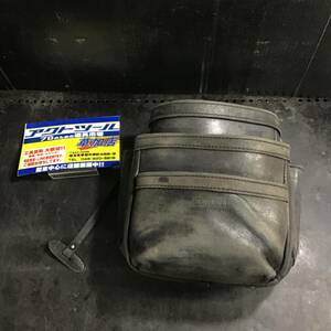 【中古品 / 動作品】KNICKS(ニックス) KB-301SPDX 自在型チェーンタイプ総グローブ革3段腰袋(ブラック)【格安出品♪】