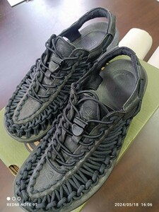  key nKEEN sandals ( black ) lady's 24.