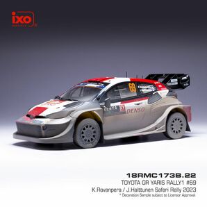 ixo 1/18 GR yaris Rally1 #69 ロバンペラ ラリーケニア ウエザリング仕様 GRヤリス WRC