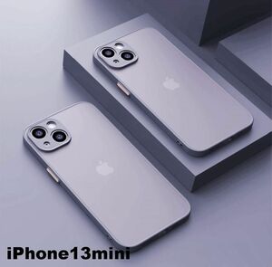 iphone13miniケース カーバー TPU 可愛い　お洒落　韓国　マット　灰色　軽量 ケース 耐衝撃 高品質338