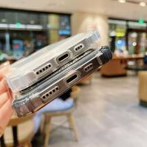 iphone12ケース カーバー TPU 可愛　お洒落　韓国　　軽量 ケース 耐衝撃 透明　黒1_画像2