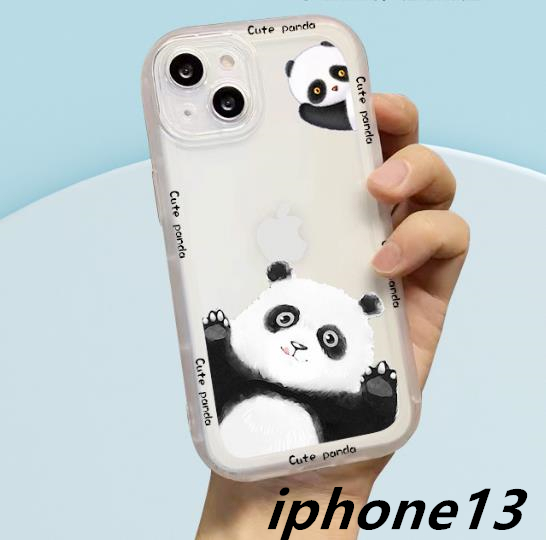 iphone13ケース カーバー TPU かわいい　パンダ　お洒落　　軽量 耐衝撃 　高質