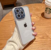 iphone14promaxケース カーバー レンズ保護付き　透明　お洒落　韓国　軽量 ケース 耐衝撃 高品質 ホワイト220_画像9