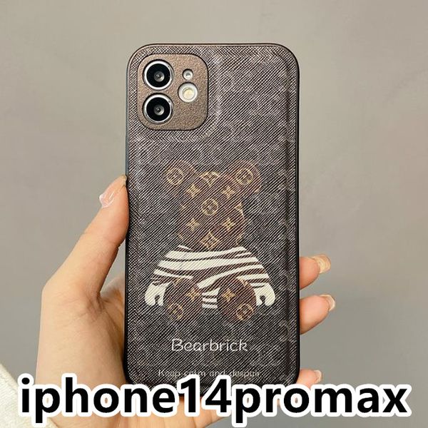 iphone14promaxケース カーバー TPU 可愛い 熊　お洒落　韓国　　軽量 ケース 耐衝撃 高品質 ブラウン90