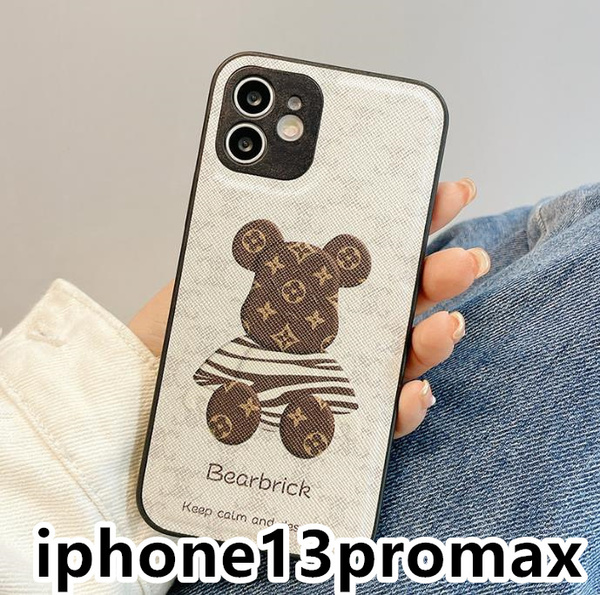 iphone13promaxケース カーバー TPU 可愛い 熊　お洒落　韓国　　軽量 ケース 耐衝撃 高品質 ホワイト63